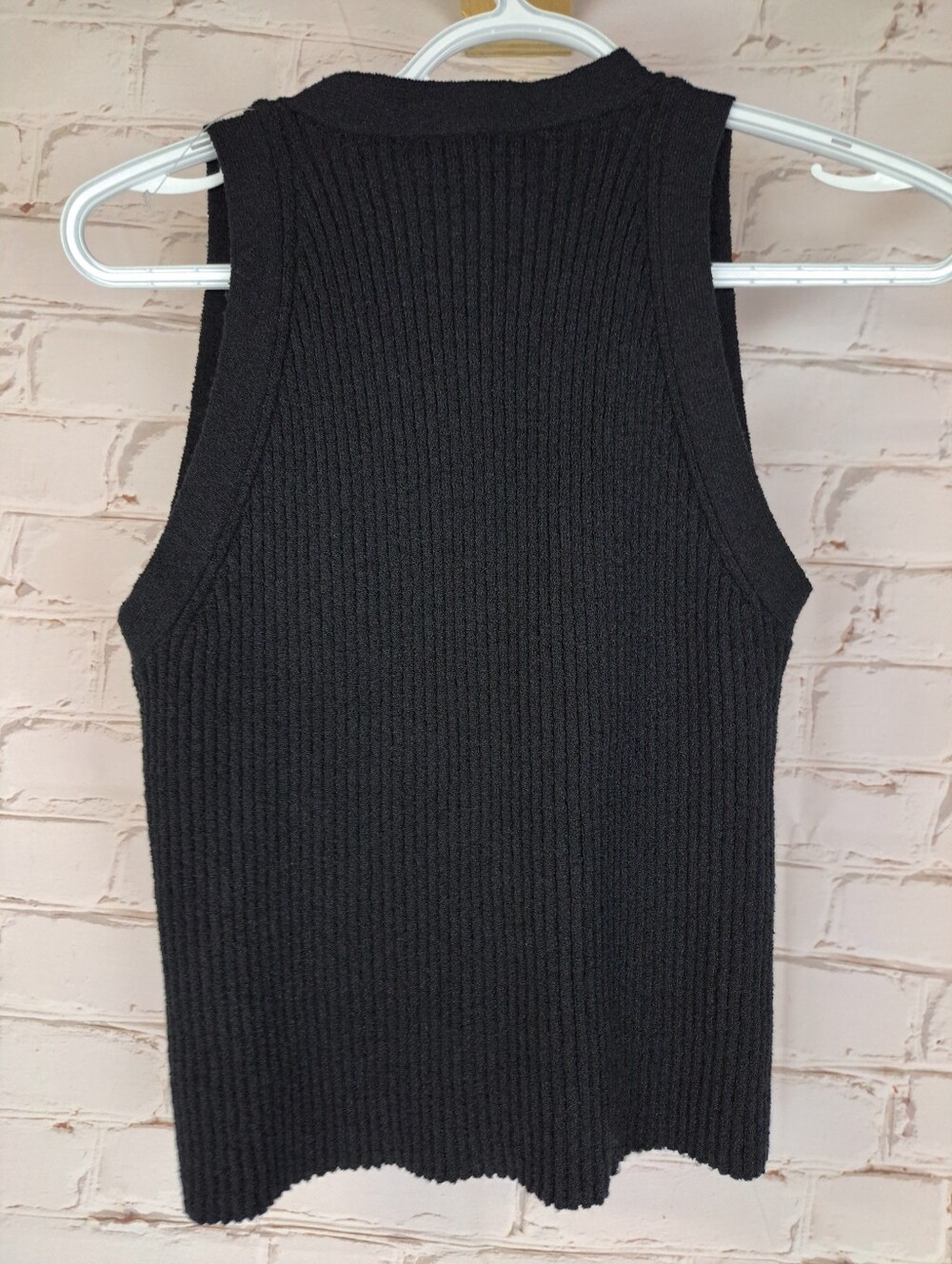 Miou Muse Button Ribbed Knit Top - Picture 8 of 11